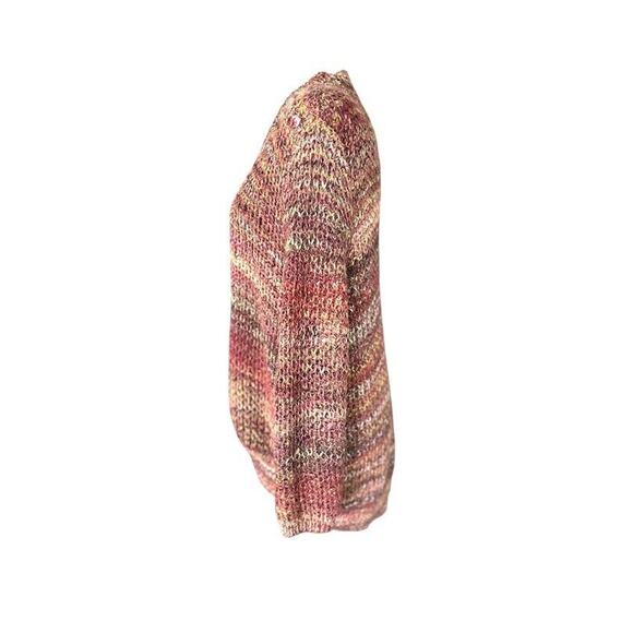 Chico’s Marled Yarn Knit Open Front Cardigan Sweater Size 3 Large Multicolored - Picture 3 of 9